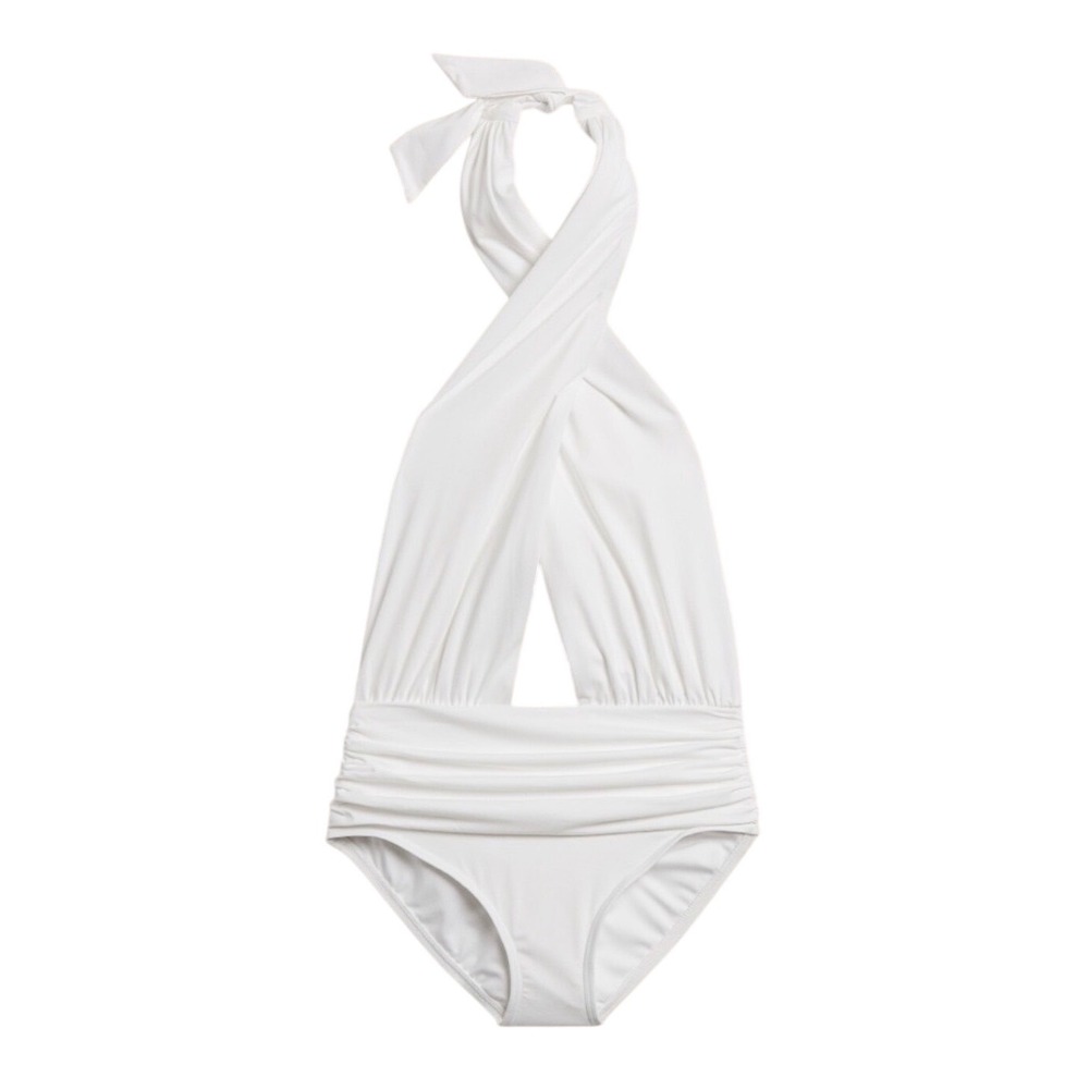 Banana Republic Factory‎ twisted knot remake swimsuit in white